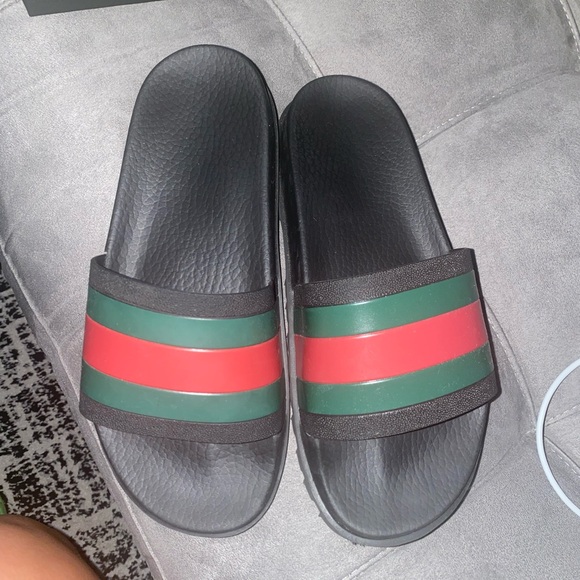 🫒Gucci web slide sandal EUC - Picture 3 of 10